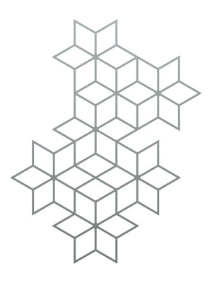 Dekoracja ścienna metalowa na rośliny pnące Trejaż Tahti L 77x98 cm - srebrny