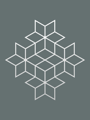 Dekoracja ścienna metalowa na rośliny pnące Trejaż Tahti M 69x69 cm - biały matowy