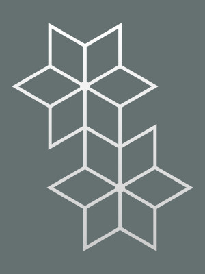 Dekoracja ścienna metalowa na rośliny pnące Trejaż Tahti S 44x55 cm - biały matowy