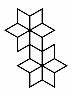 Dekoracja ścienna metalowa na rośliny pnące Trejaż Tahti S 44x55 cm - czarny matowy