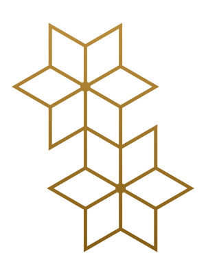 Dekoracja ścienna metalowa na rośliny pnące Trejaż Tahti S 44x55 cm - złoty