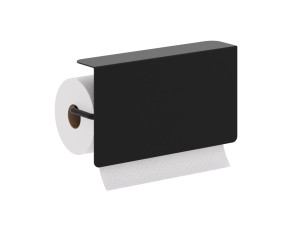 Metalowy uchwyt na ręcznik papierowy - czarny mat