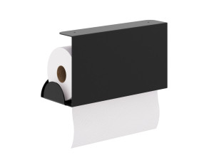 Metalowy uchwyt na ręcznik papierowy Edo - czarny mat