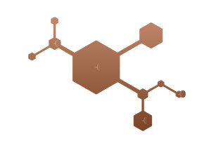 Wieszak ścienny metalowy Parts WIE154 40 cm - miedziany