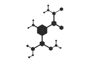 Wieszak ścienny metalowy Parts WIE154 80 cm - czarny mat