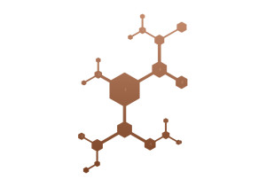 Wieszak ścienny metalowy Parts WIE154 80 cm - miedziany