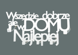 Wieszak metalowy Wszędzie dobrze WIE182 40 cm - biały matowy