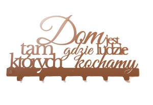 Wieszak na ubrania Dom jest Tam WIE263 60 cm - miedziany