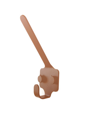 Wieszak metalowy prosty 5cm - miedziany