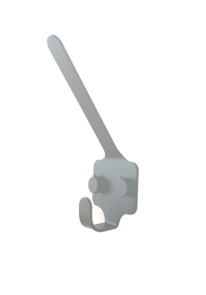 Wieszak metalowy prosty 5cm - srebrny