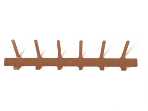 Wieszak metalowy na ubrania prosty 60 cm - miedziany