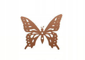 Wieszak metalowy ścienny Motyl - miedziany