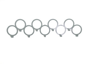 Wieszak metalowy ścienny Koła WIE060 80 cm - srebrny