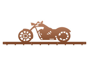 Długi wieszak metalowy na ubrania Motor 100 cm - miedziany