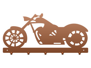 Wieszak metalowy na ubrania Motor 50 cm - miedziany