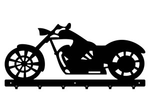 Wieszak metalowy na ubrania Motor 60 cm - czarny mat