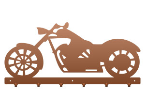 Wieszak metalowy na ubrania Motor 60 cm - miedziany