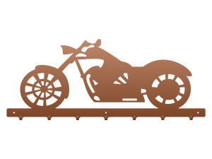 Wieszak metalowy na ubrania Motor 70 cm - miedziany
