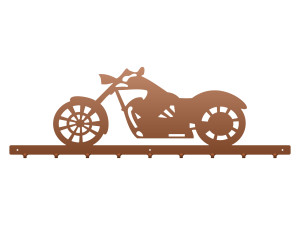 Wieszak metalowy na ubrania Motor 90 cm - miedziany