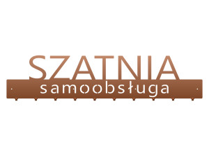 Długi wieszak metalowy Szatnia samoobsługa 100 cm - miedziany