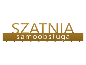 Długi wieszak metalowy Szatnia samoobsługa 100 cm - złoty