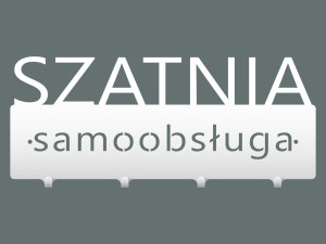 Krótki wieszak metalowy Szatnia samoobsługa 40 cm - biały matowy
