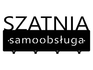 Krótki wieszak metalowy Szatnia samoobsługa 40 cm - czarny mat