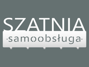 Wieszak metalowy Szatnia samoobsługa 50 cm - biały matowy