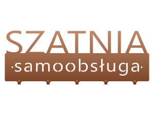 Wieszak metalowy Szatnia samoobsługa 50 cm - miedziany
