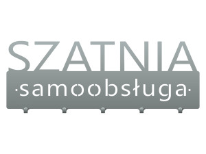 Wieszak metalowy Szatnia samoobsługa 50 cm - srebrny