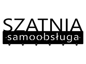 Wieszak metalowy Szatnia samoobsługa 60 cm - czarny mat