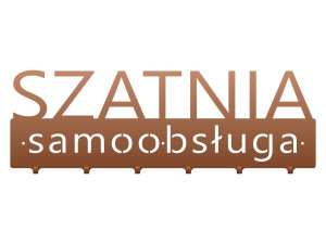 Wieszak metalowy Szatnia samoobsługa 60 cm - miedziany