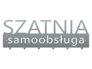 Wieszak metalowy Szatnia samoobsługa 60 cm - srebrny