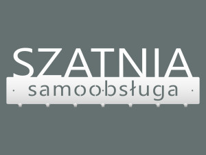 Wieszak metalowy Szatnia samoobsługa 70 cm - biały matowy