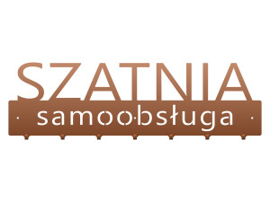 Wieszak metalowy Szatnia samoobsługa 70 cm - miedziany