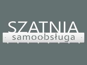 Wieszak metalowy Szatnia samoobsługa 80 cm - biały matowy