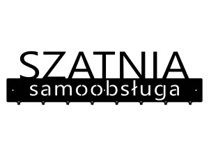 Wieszak metalowy Szatnia samoobsługa 80 cm - czarny mat