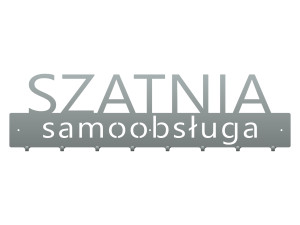 Wieszak metalowy Szatnia samoobsługa 80 cm - srebrny