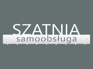 Wieszak metalowy Szatnia samoobsługa 90 cm - biały matowy