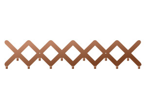 Wieszak metalowy ścienny Kratka WIE053 80 cm - miedziany
