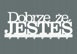 Wieszak Dobrze że jesteś WIE147 80 cm - biały matowy
