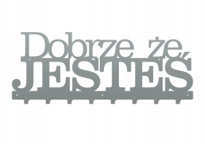 Wieszak Dobrze że jesteś WIE147 80 cm - srebrny