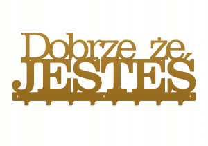 Wieszak Dobrze że jesteś WIE147 80 cm - złoty