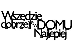 Wieszak metalowy Wszędzie dobrze WIE181 80 cm - czarny mat