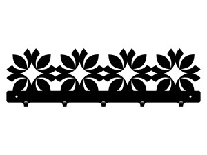 Wieszak do przedpokoju Marokański II 50 cm - czarny mat
