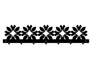 Wieszak do przedpokoju Marokański II 70 cm - czarny mat