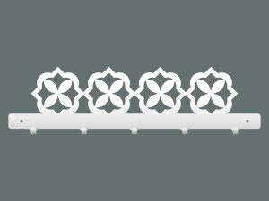 Wieszak do przedpokoju Marokański III 50 cm - biały matowy