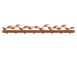 Wieszak metalowy Gałązka 80 cm - miedziany