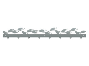 Wieszak metalowy Gałązka 80 cm - srebrny