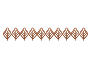 Długi wieszak metalowy Ażurowy 100 cm - miedziany